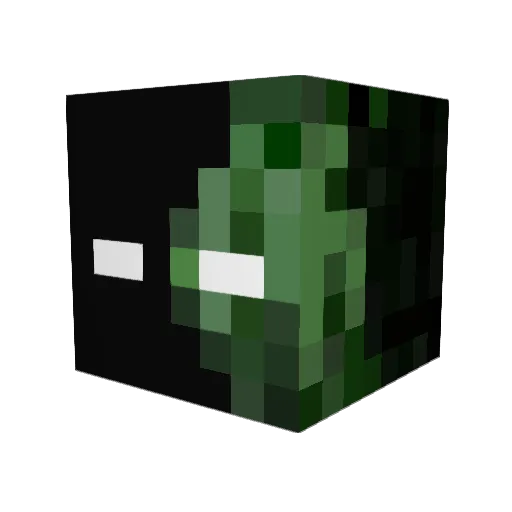 zombie3103 Minecraft avatar head, 3D render