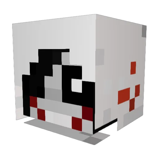 zombie9876 Minecraft avatar head, 3D render