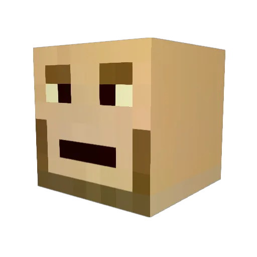zombieJOKER Minecraft avatar head, 3D render