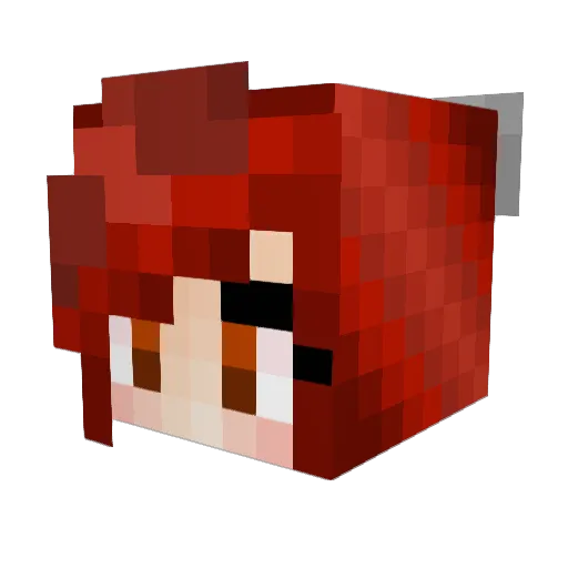 zombie_queenX Minecraft avatar head, 3D render