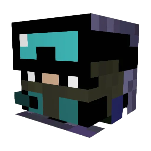 zombie_sam Minecraft avatar head, 3D render