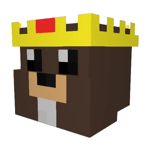 zombiebobr Minecraft avatar head, 3D render
