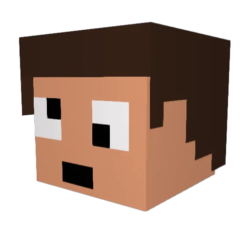 zombiebutt331 Minecraft avatar head, 3D render