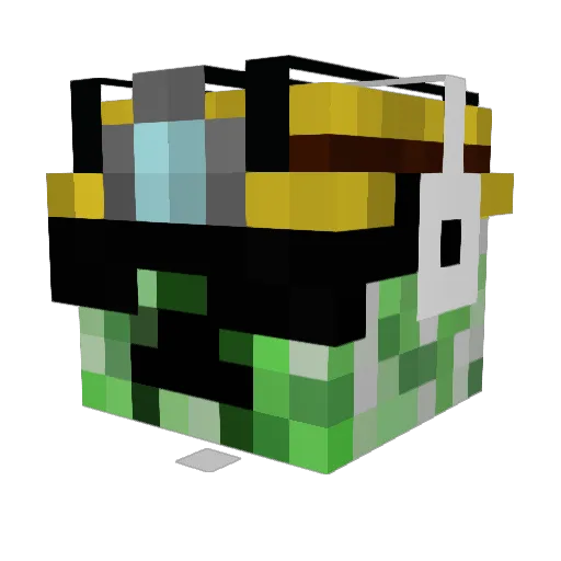 zombiecrusher40 Minecraft avatar head, 3D render