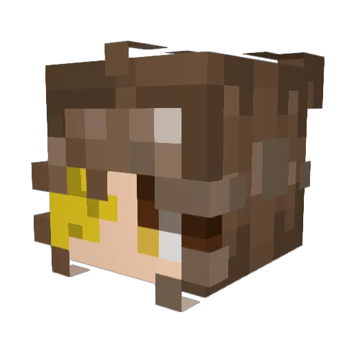 zombiedancer1717 Minecraft avatar head, 3D render