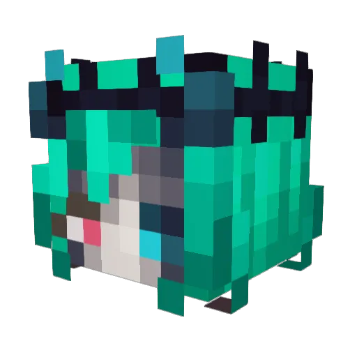 zombiegriff Minecraft avatar head, 3D render