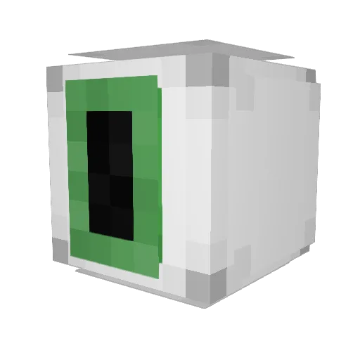 zombiehun7er Minecraft avatar head, 3D render