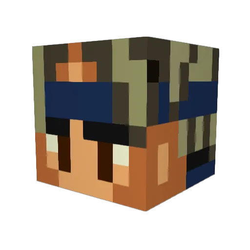 zombiehunter33w Minecraft avatar head, 3D render