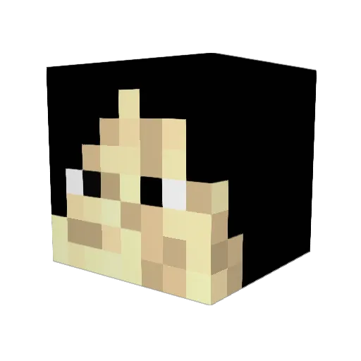 zombiejonsnow Minecraft avatar head, 3D render