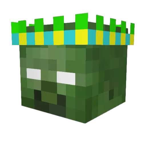 zombieking2890 Minecraft avatar head, 3D render