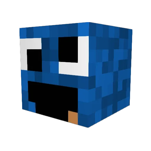 zombielc Minecraft avatar head, 3D render