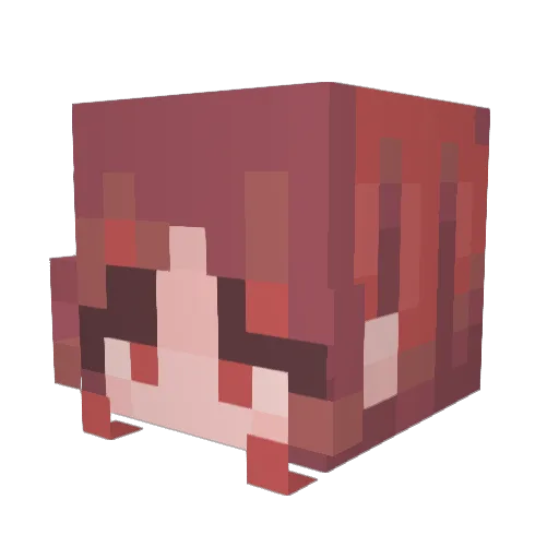 zombieluvr Minecraft avatar head, 3D render