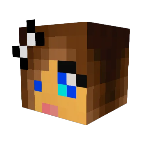 zombiepig18 Minecraft avatar head, 3D render
