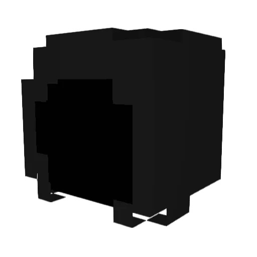 zombiesiege Minecraft avatar head, 3D render