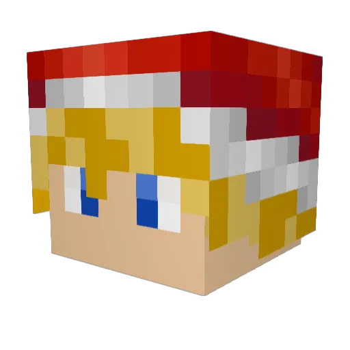 zombieslayerXD21 Minecraft avatar head, 3D render