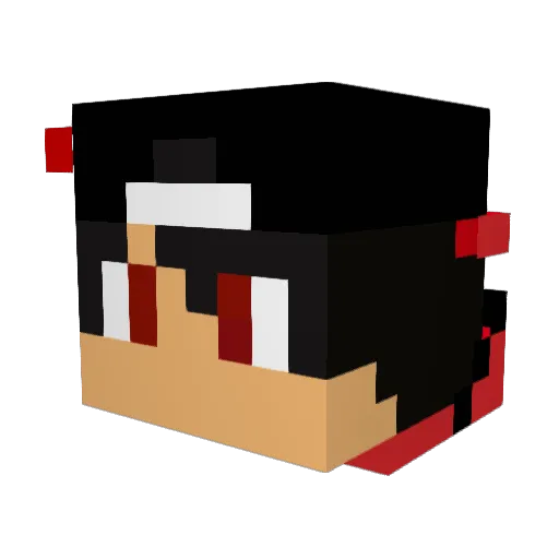 zombiewolf4098 Minecraft avatar head, 3D render