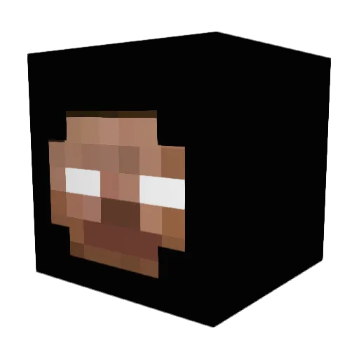 zombiewoods Minecraft avatar head, 3D render