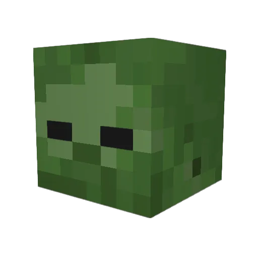 zombiexp7 Minecraft avatar head, 3D render