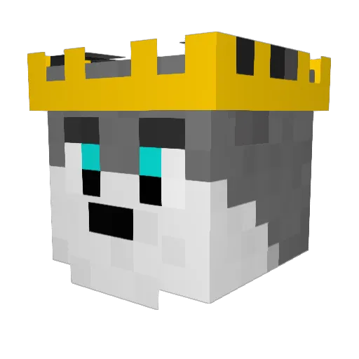 zombiezipper Minecraft avatar head, 3D render