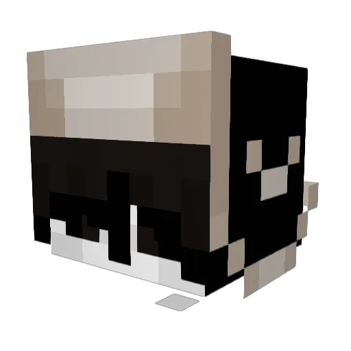 zombiiblood Minecraft avatar head, 3D render