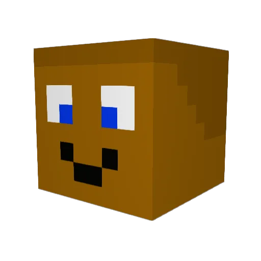 zombimies Minecraft avatar head, 3D render
