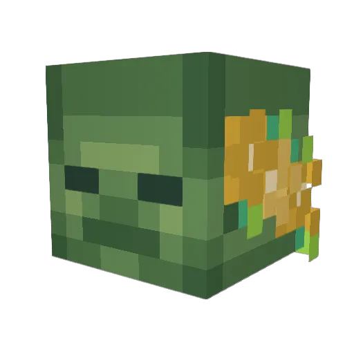 zombreyy Minecraft avatar head, 3D render