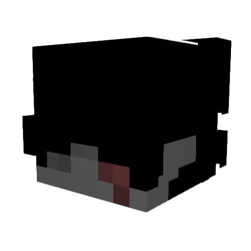 zombwie Minecraft avatar head, 3D render
