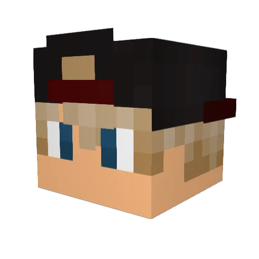 zomchai Minecraft avatar head, 3D render