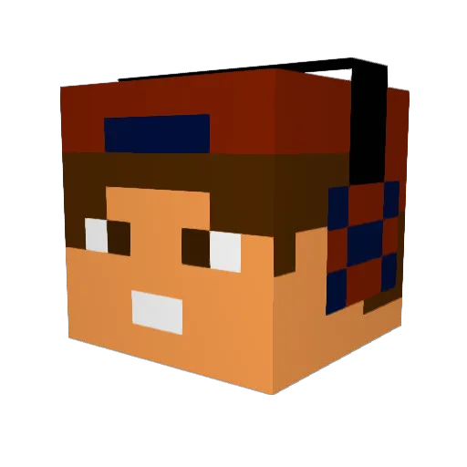 zomgitsoreo Minecraft avatar head, 3D render