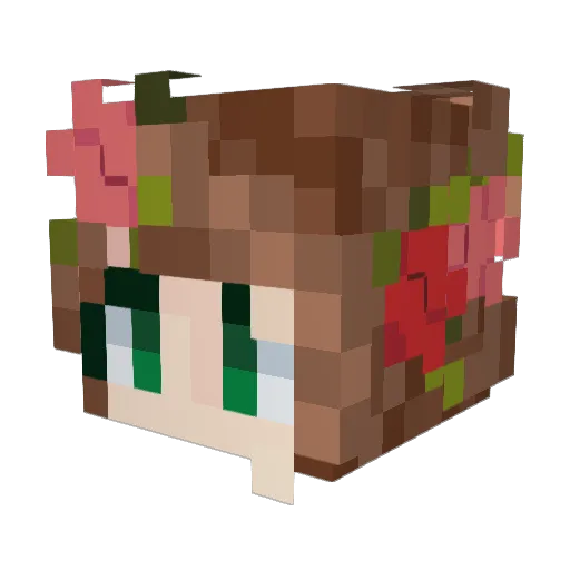 zomgzombs Minecraft avatar head, 3D render