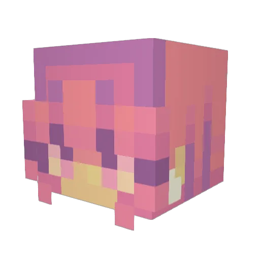 zomighty Minecraft avatar head, 3D render