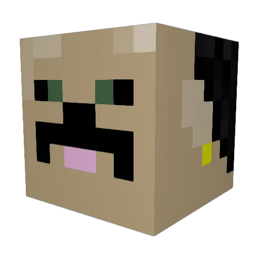 zominator7 Minecraft avatar head, 3D render