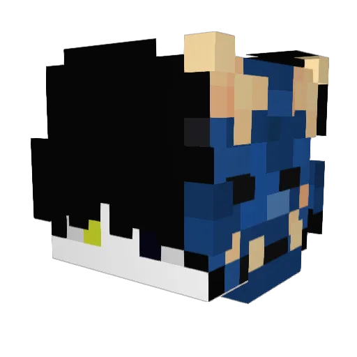 zomke Minecraft avatar head, 3D render