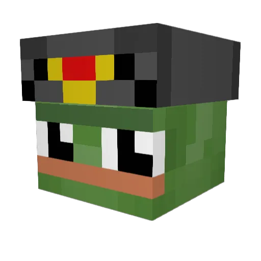 zommmmmmm Minecraft avatar head, 3D render