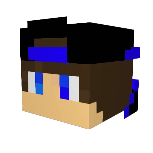 zompireEz Minecraft avatar head, 3D render