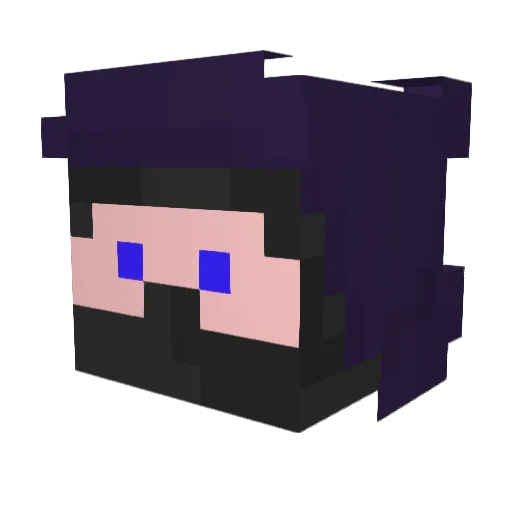 zondlerr Minecraft avatar head, 3D render