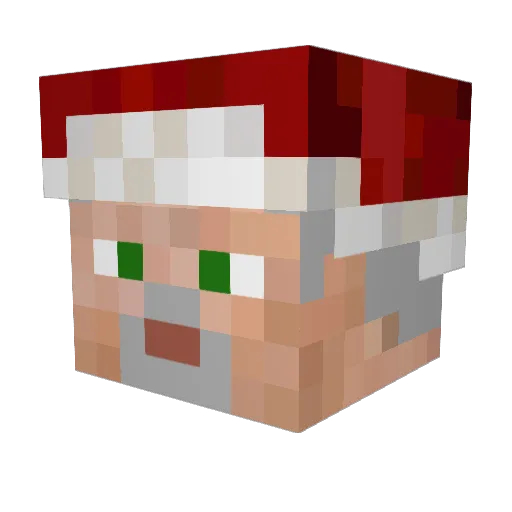 zone222 Minecraft avatar head, 3D render