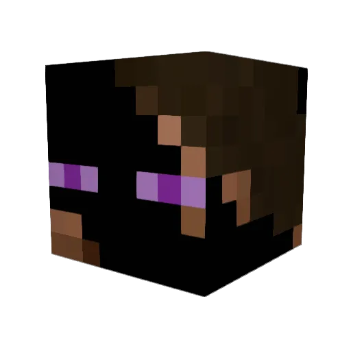 zone26 Minecraft avatar head, 3D render