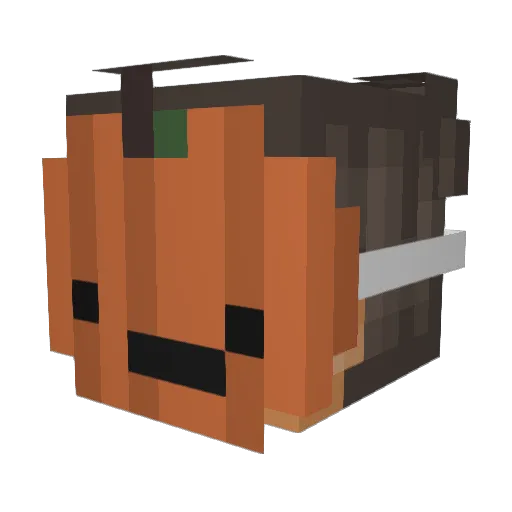 zonimochi Minecraft avatar head, 3D render