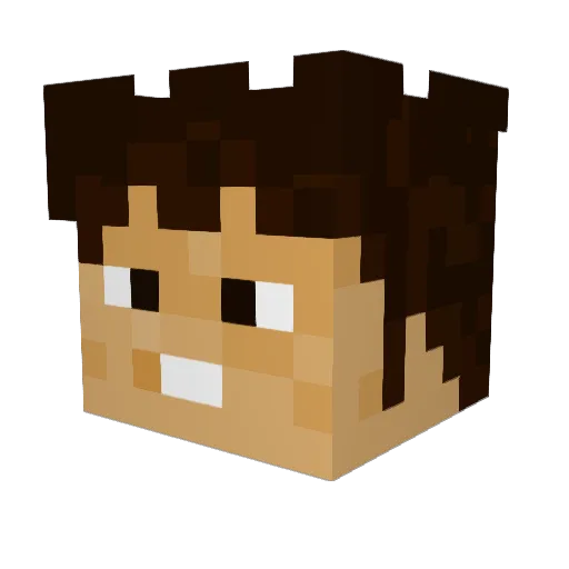 zonkdavid Minecraft avatar head, 3D render
