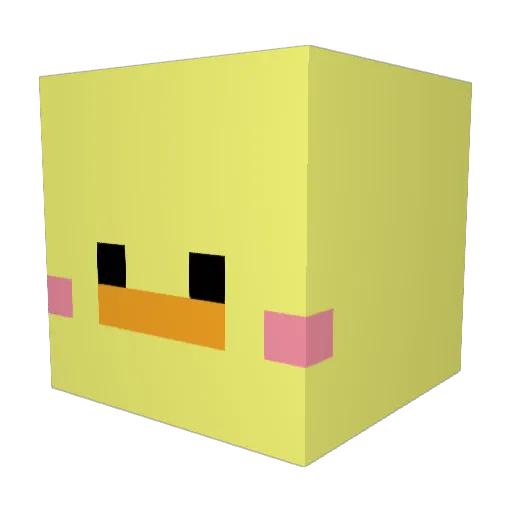 zoo369 Minecraft avatar head, 3D render