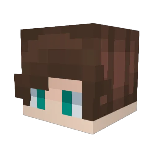zooMolga Minecraft avatar head, 3D render