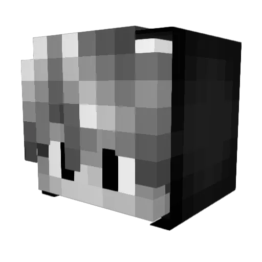 zoodakk Minecraft avatar head, 3D render