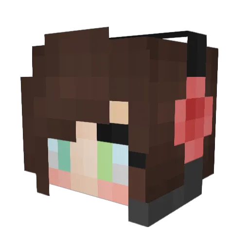 zookie_cookie Minecraft avatar head, 3D render