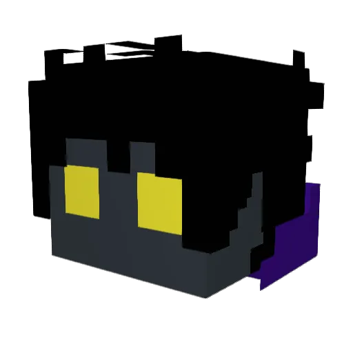 zoom015 Minecraft avatar head, 3D render
