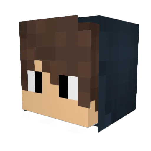 zoombie00 Minecraft avatar head, 3D render