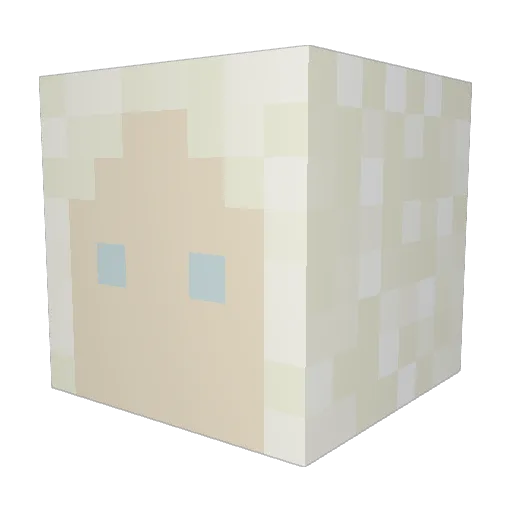 zoomizido Minecraft avatar head, 3D render