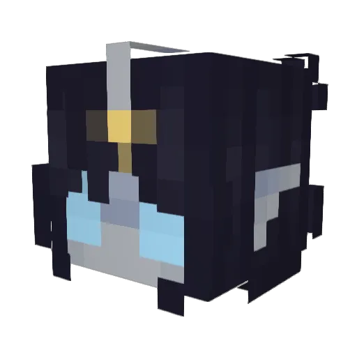 zoomrh Minecraft avatar head, 3D render