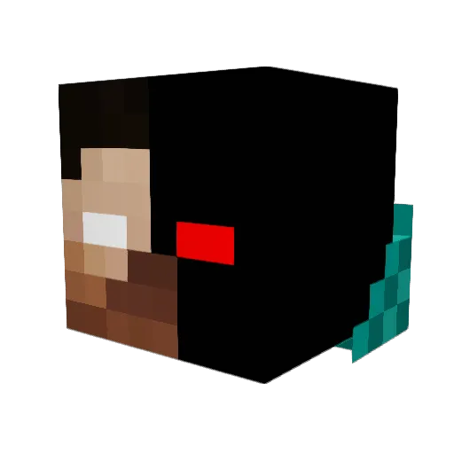 zooooort Minecraft avatar head, 3D render