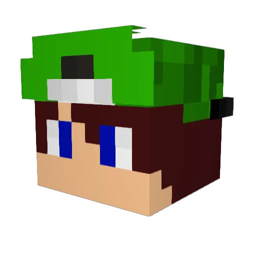 zoot06 Minecraft avatar head, 3D render